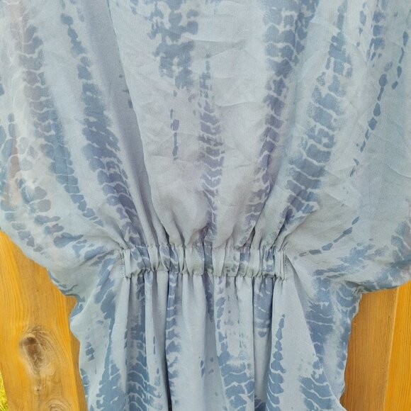 BEAUTIFUL Shibori tie dye Summer Dress Woman's Size 14 Jolie BNWT - Picture 3 of 7